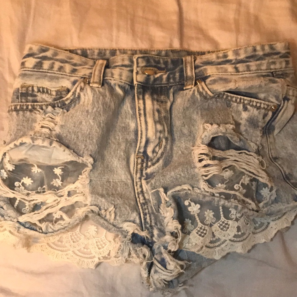 Distressed shorts